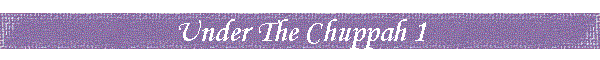 Under The Chuppah 1