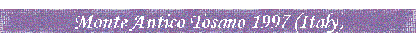Monte Antico Tosano 1997 (Italy)