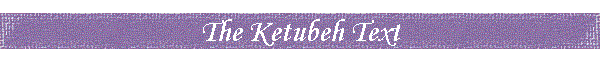 The Ketubeh Text